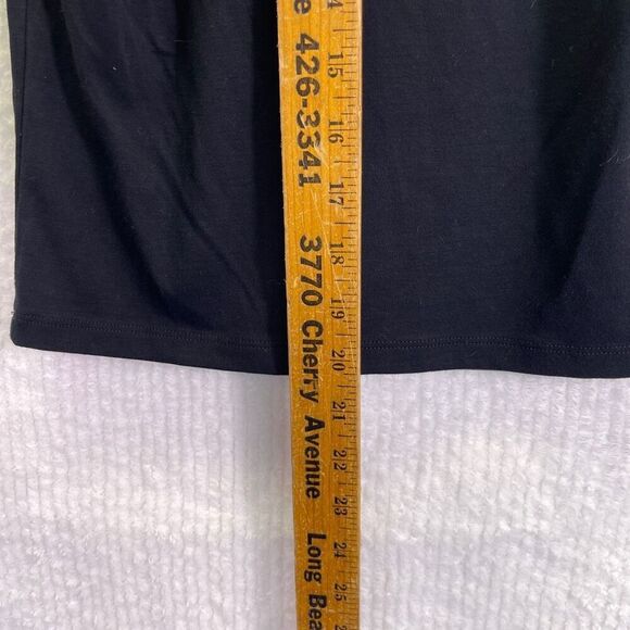 Wilfred Aritzia Black White Rosette Sleeveless Birch Deep V-Neck Bloom Top Small - Picture 7 of 8